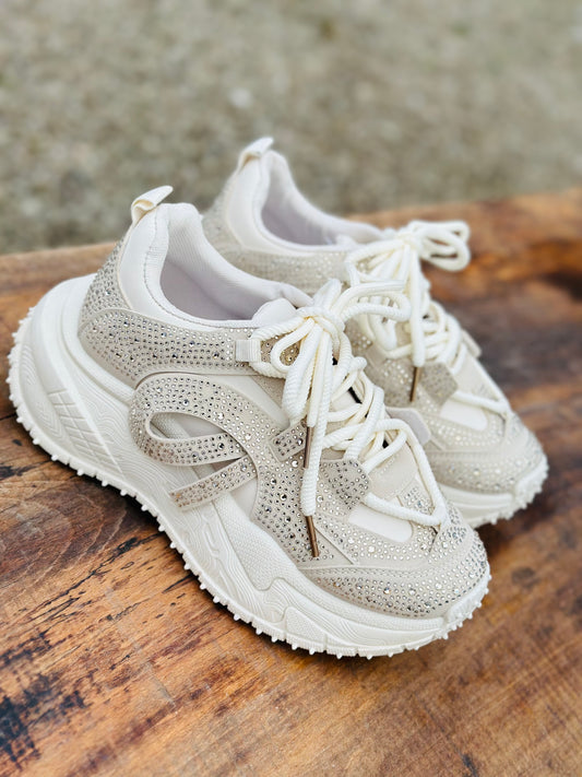 Sneakers «FULL STRASS» BEIGE