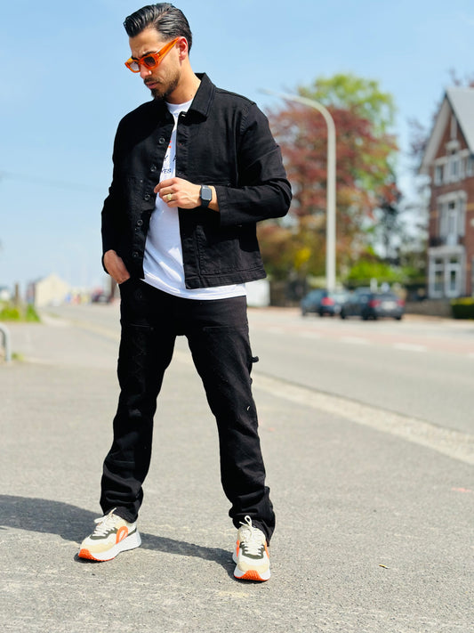 VESTE EN JEANS NOIR JUNO