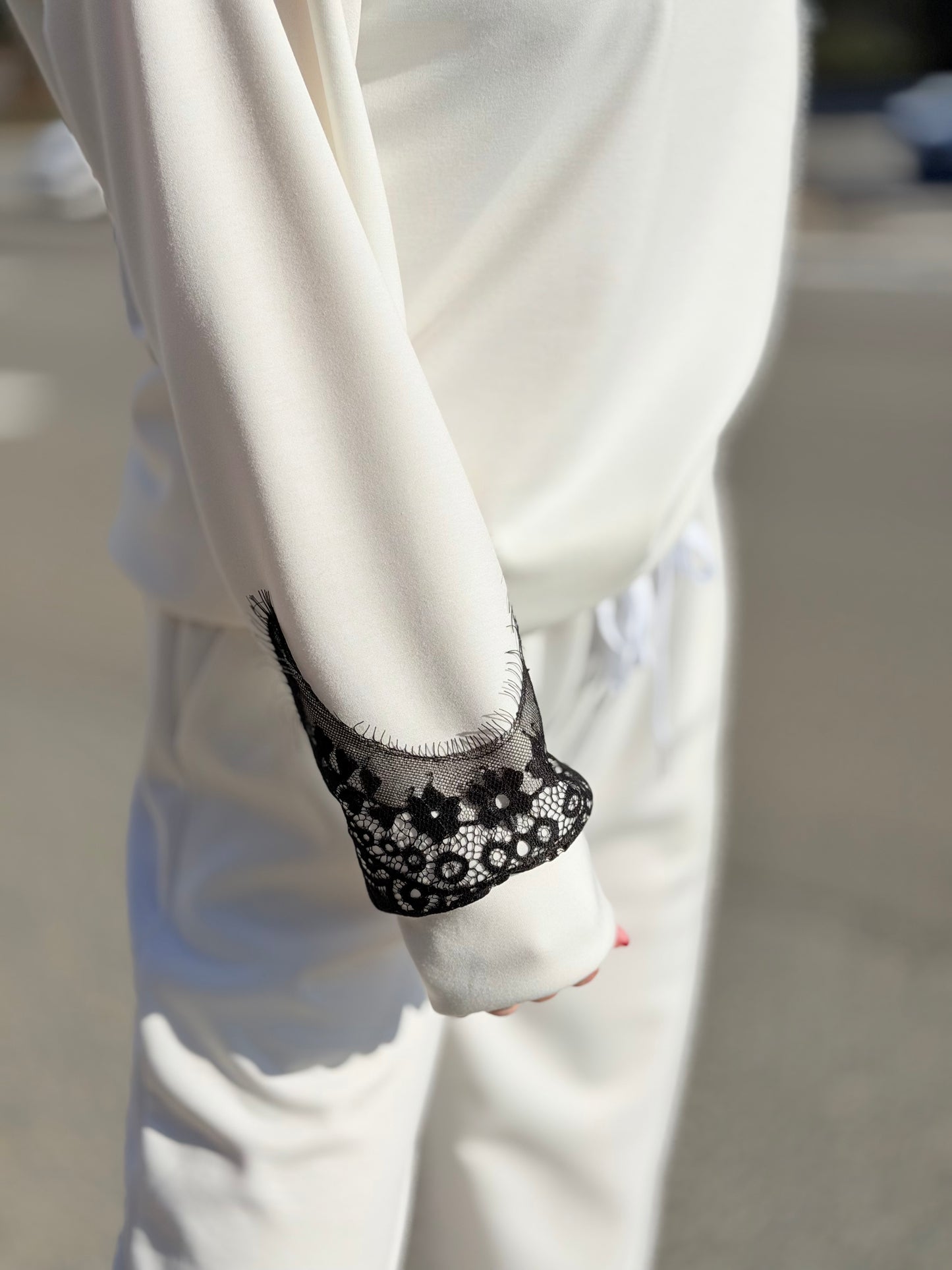 Ensemble jogging « blanc»