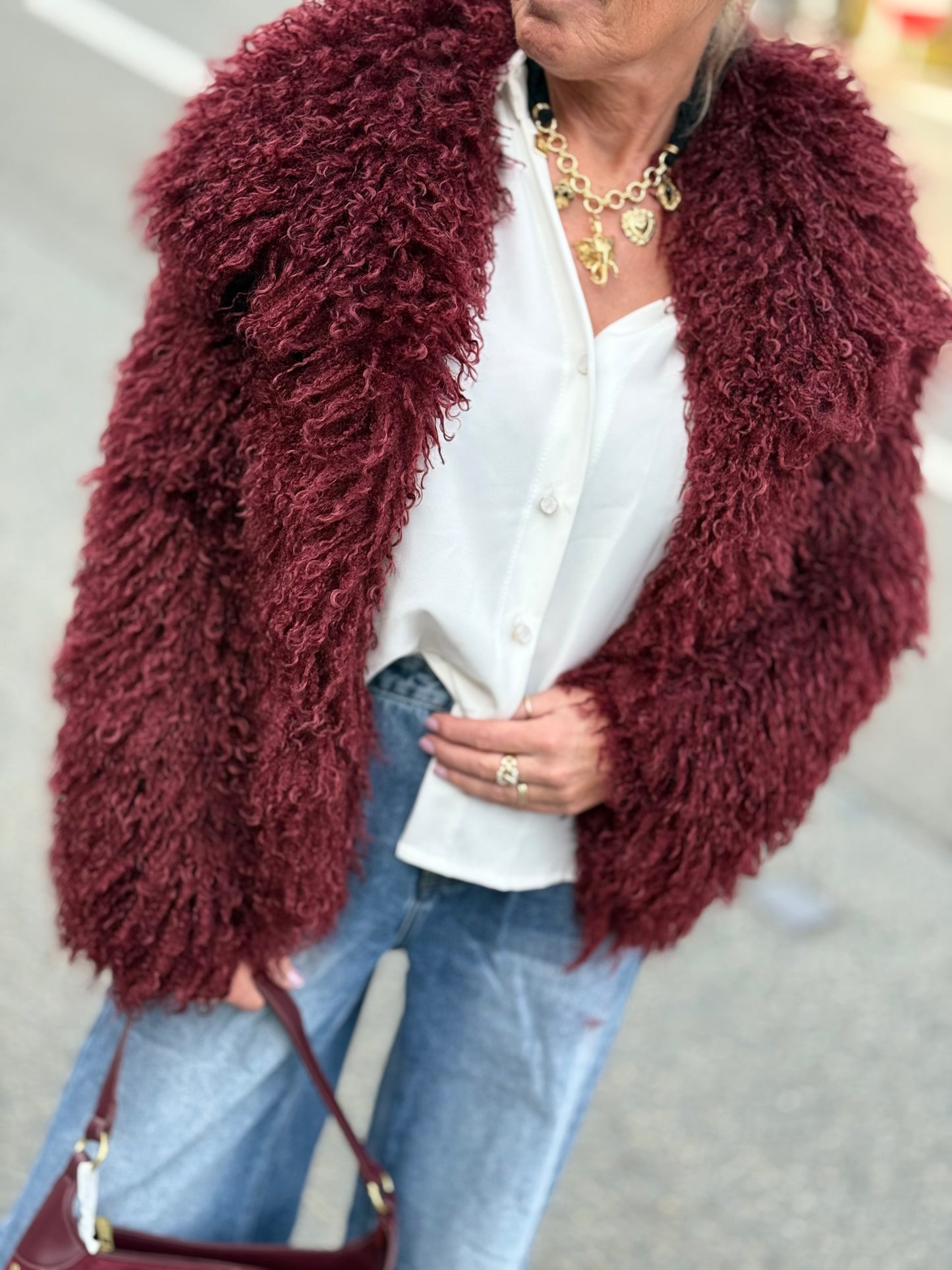 Veste "ADELINE" Bordeaux