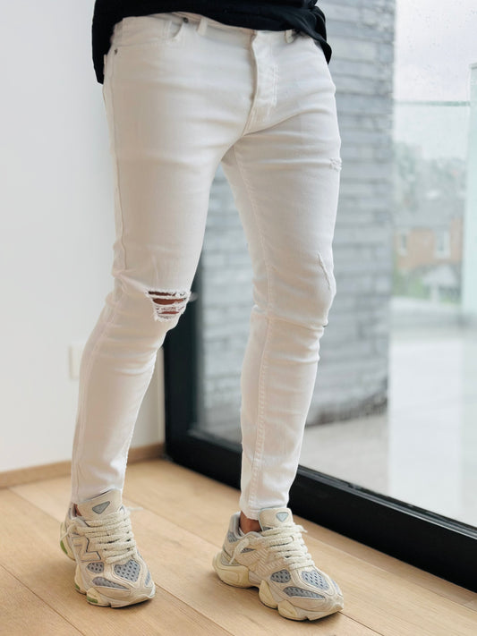 JEANS SKINNY BLANC