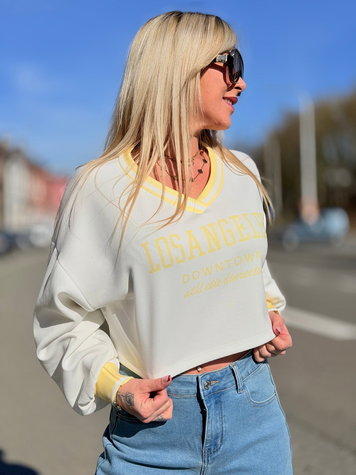 Sweat « L.A » JAUNE