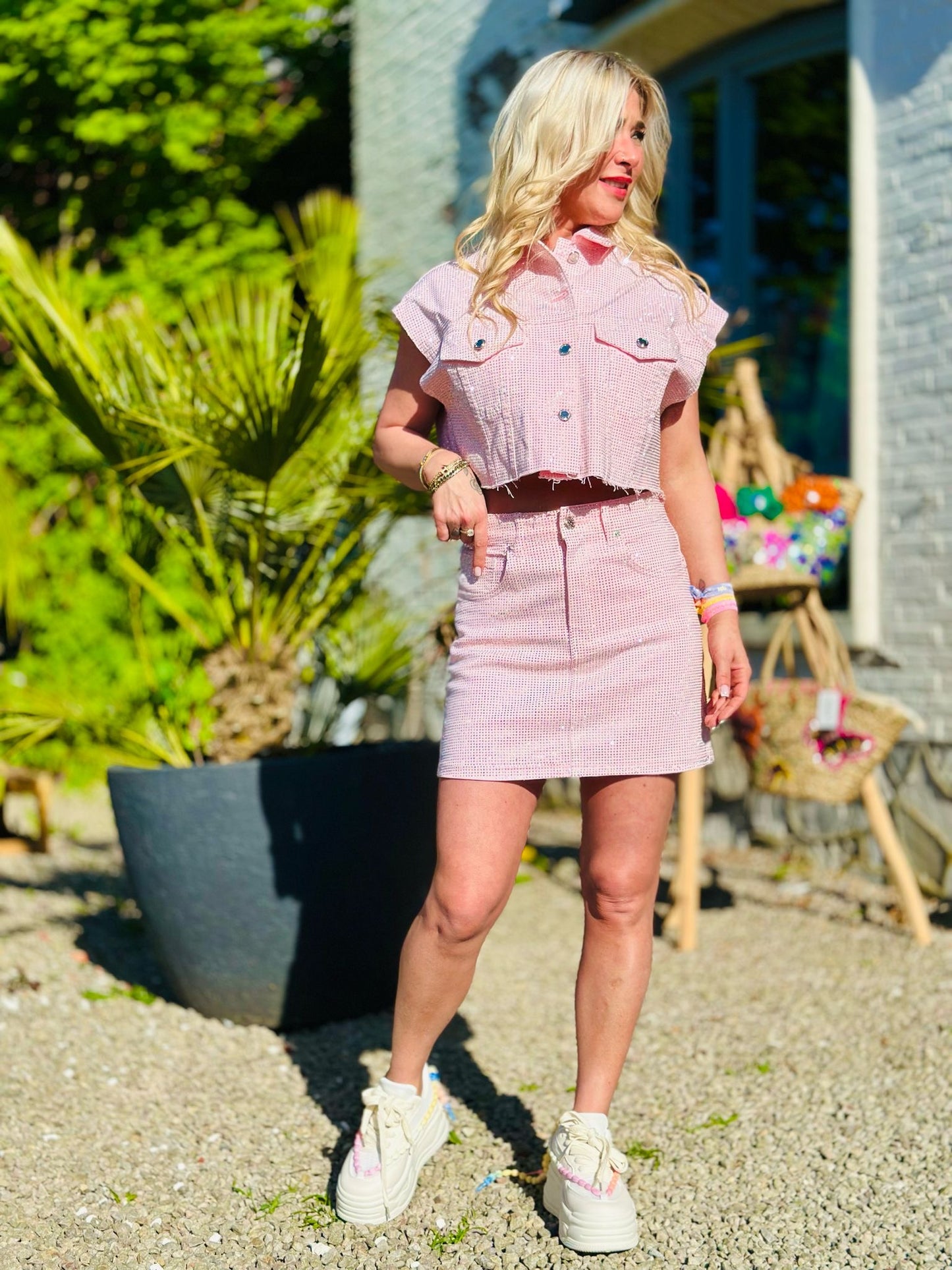 Jupe « STAR » ROSE