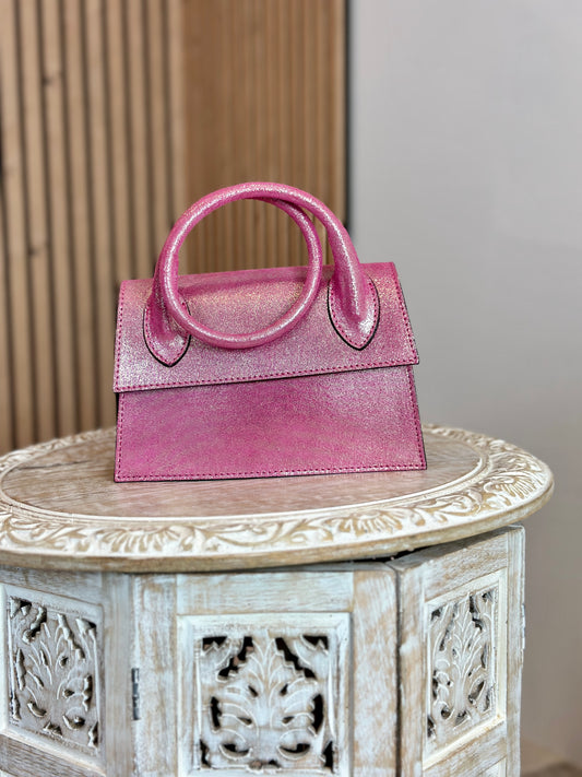 SAC EN CUIR LINA ROSE