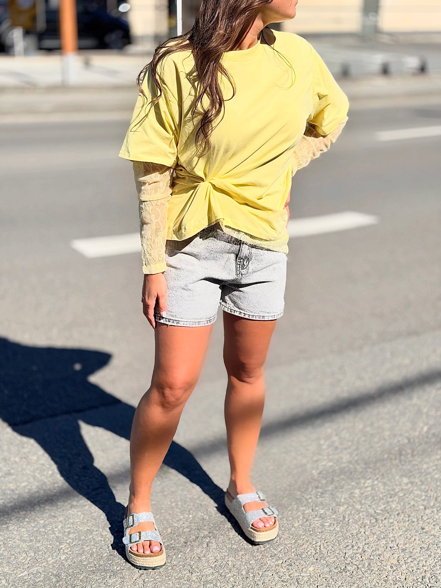 Short «Clou» gris
