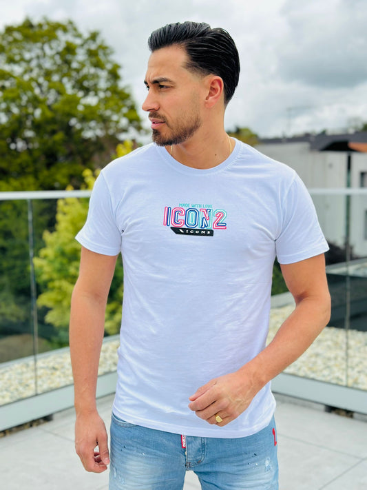 TEE SHIRT ICON BLANC