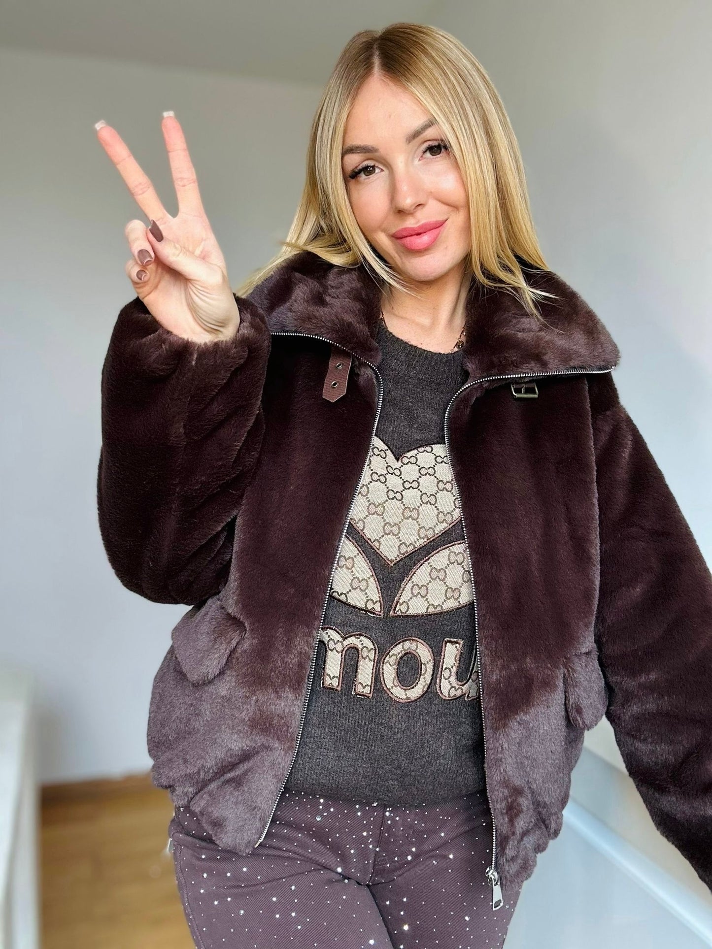 Veste "WINNIE" Choco