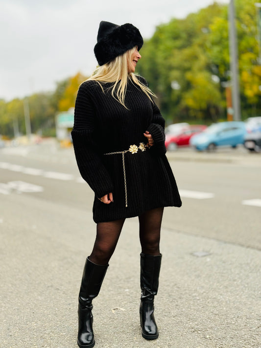 Robe pull « NOIR »