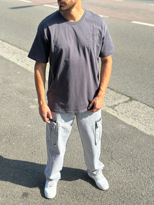 T SHIRT LOVE GRIS