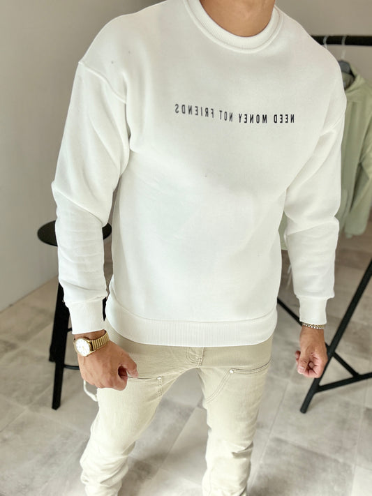 Pull Need Money Blanc