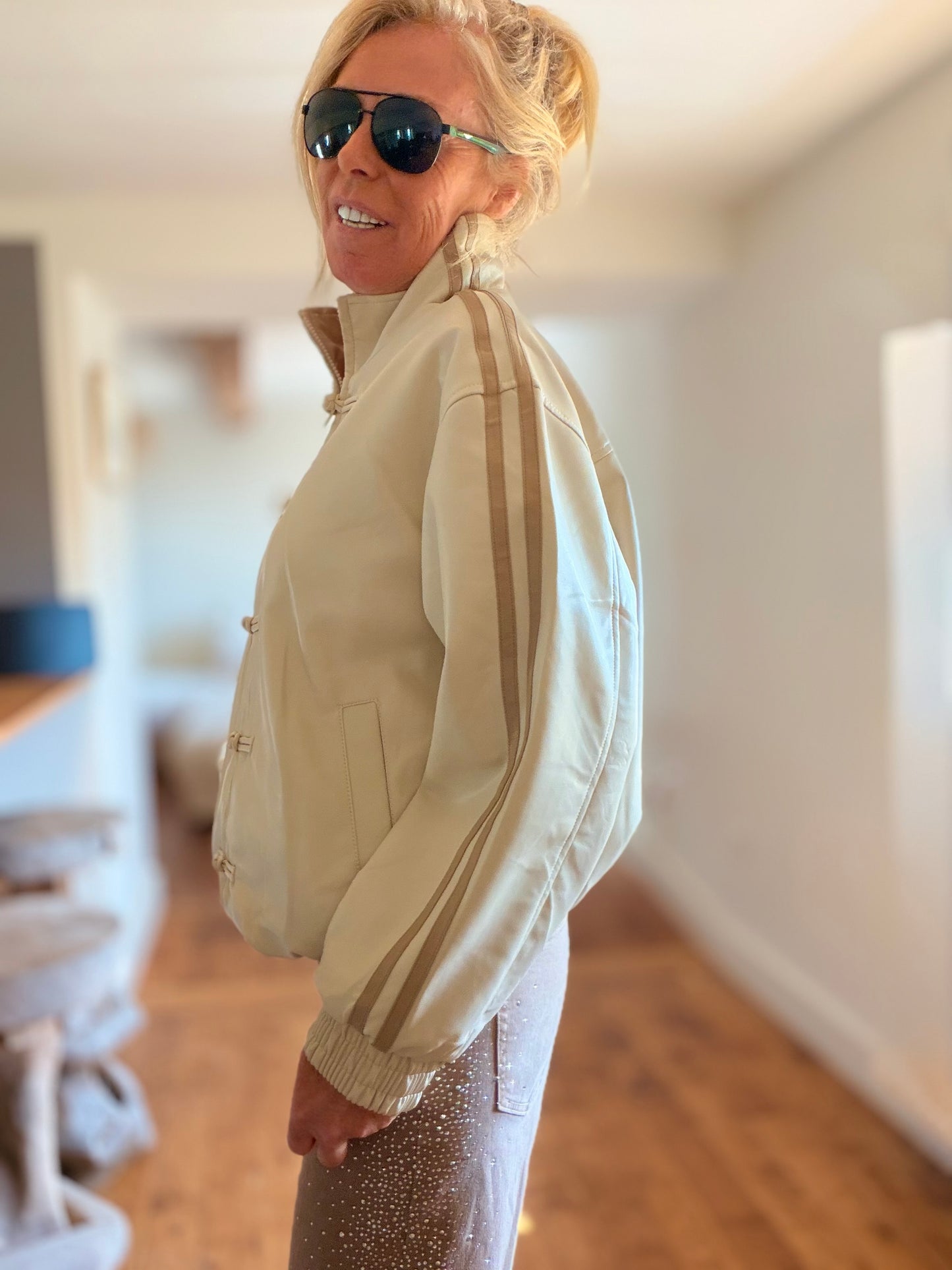 Veste Simili "Addi" Beige