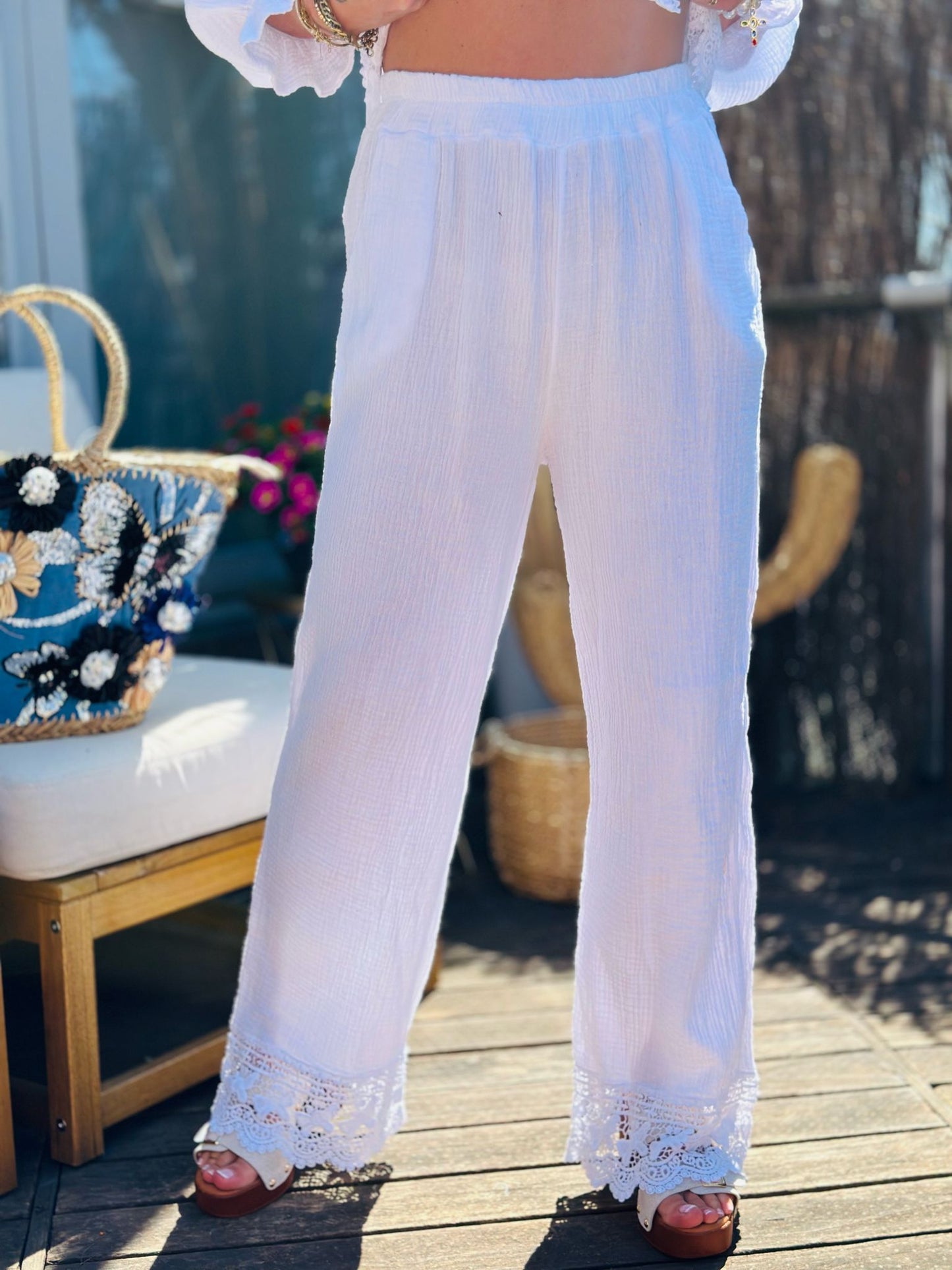 Pantalon « DANA » BLANC