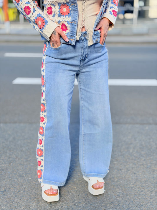 Jeans «Crochet» color