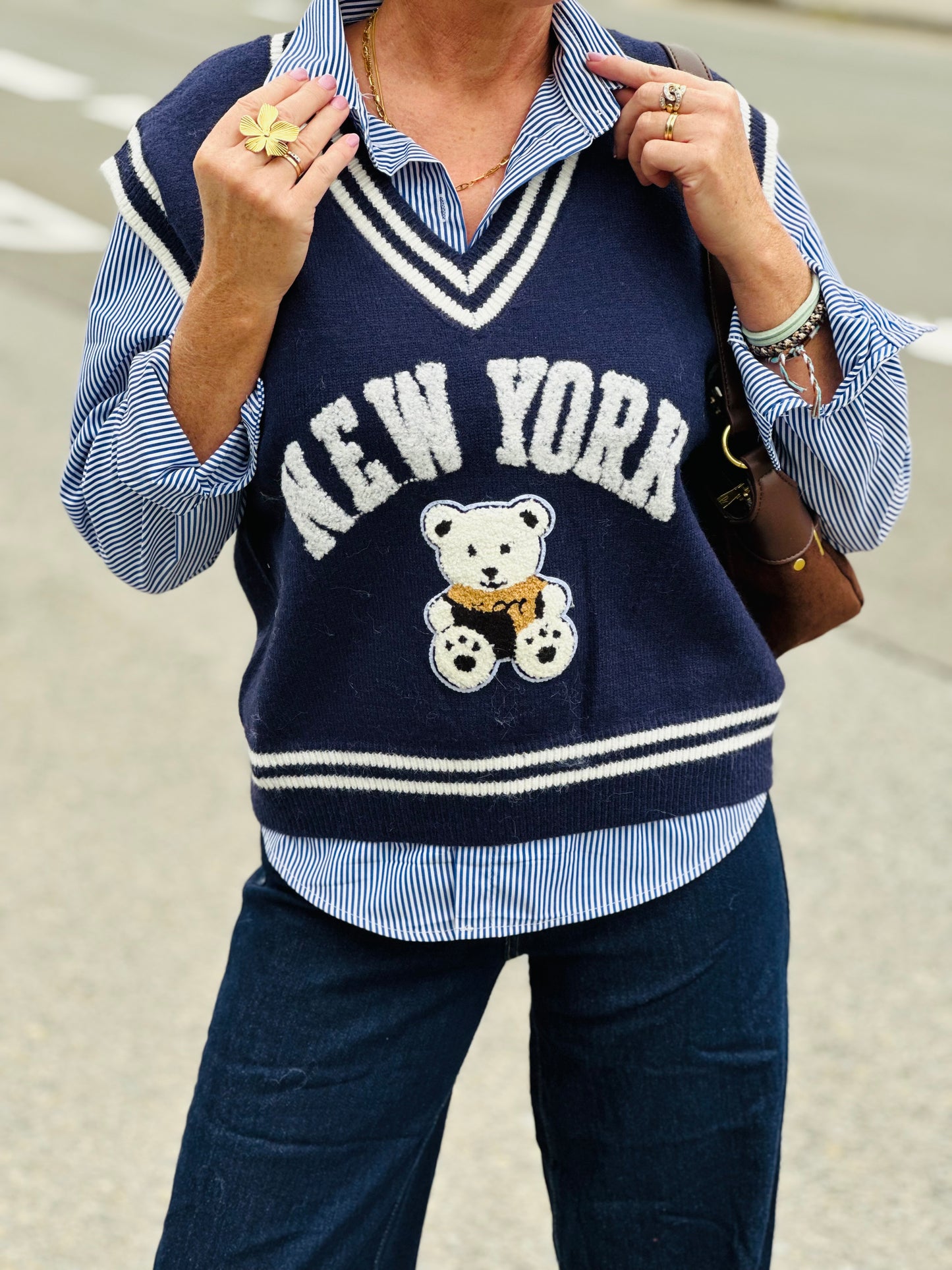 Pull « BEAR » BLEU