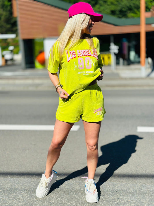 Short « LOS ANGELES » JAUNE FLASH