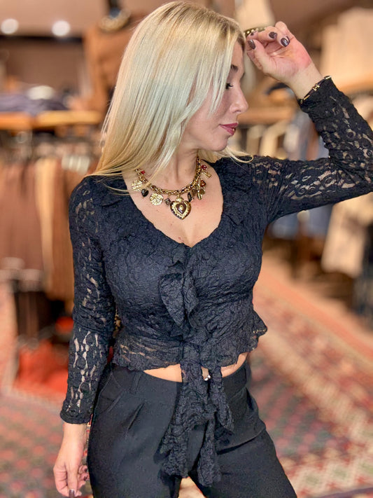 Blouse «Dentelle» noir