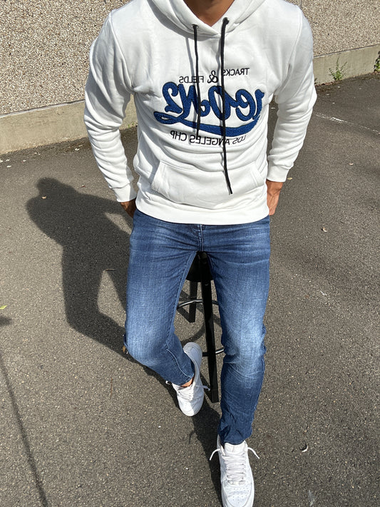 PULL À CAPUCHE ICON BLANC