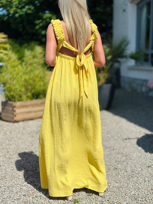 Robe « CLÉLIA » JAUNE