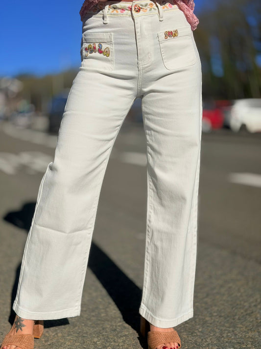 Pantalon "Ibiza" Blanc