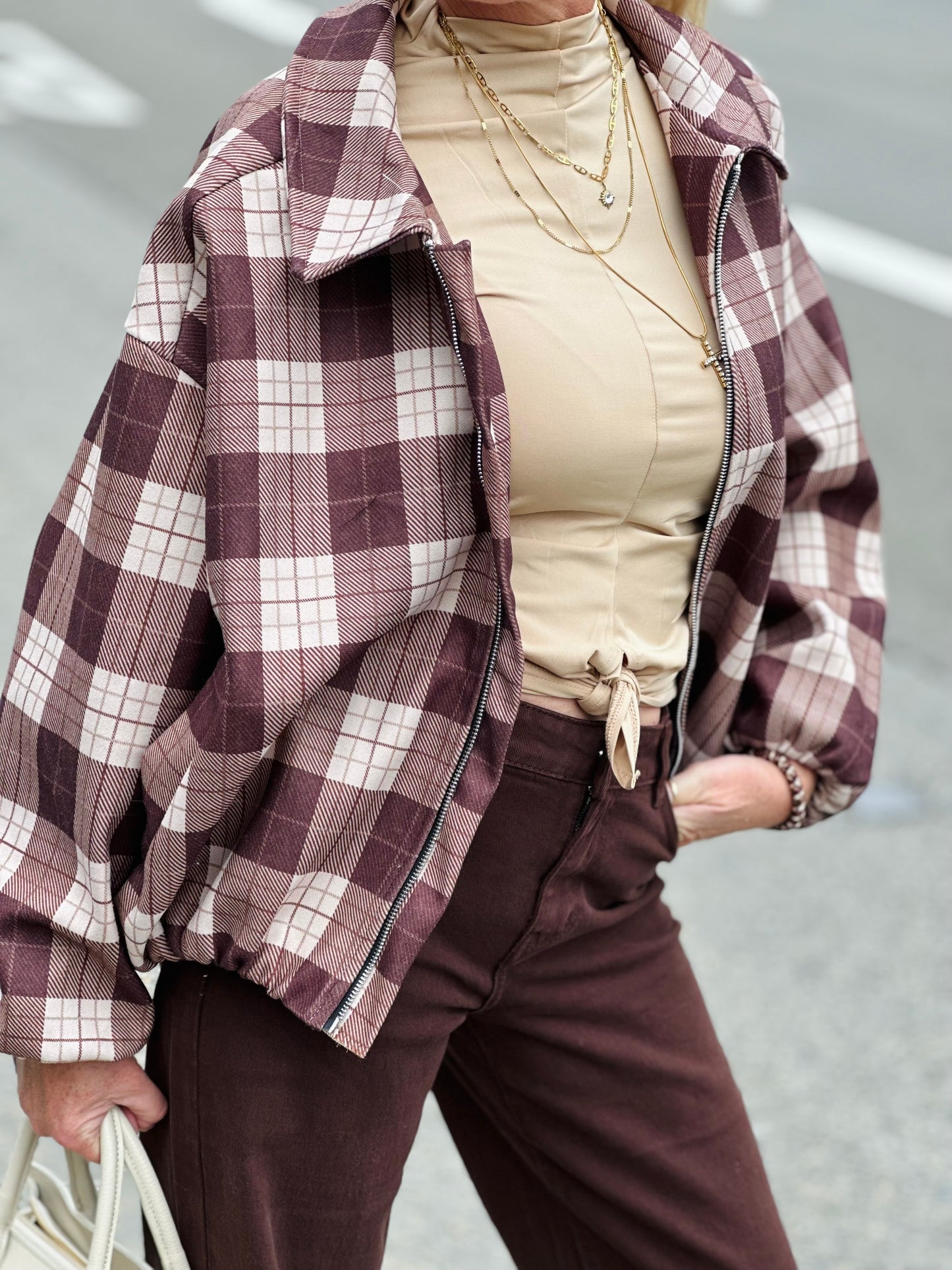 Veste Bomber "Milan" Choco