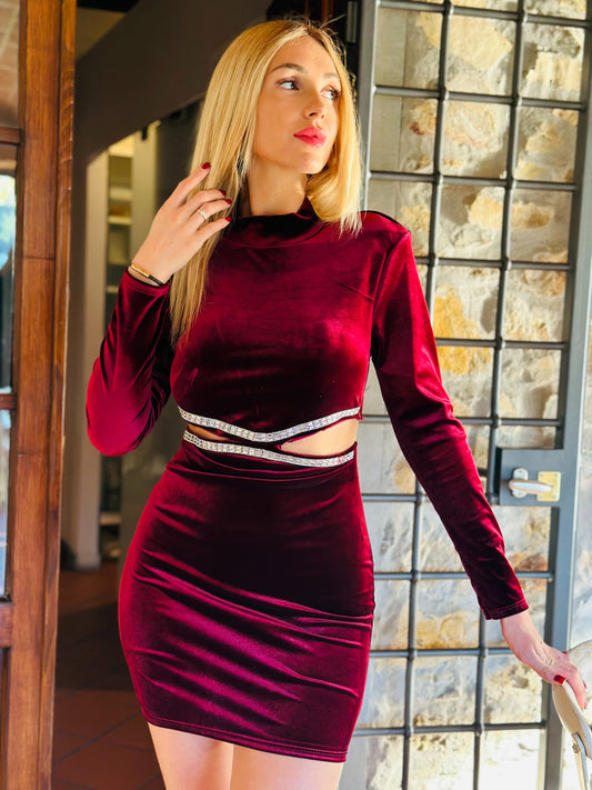 ROBE DALIA BORDEAUX