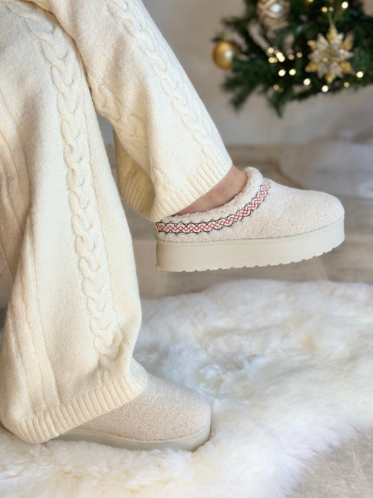 PANTOUFLES TEDDY BEIGE