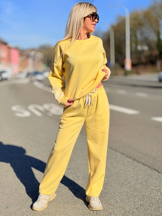 Ensemble jogging «Donna» jaune