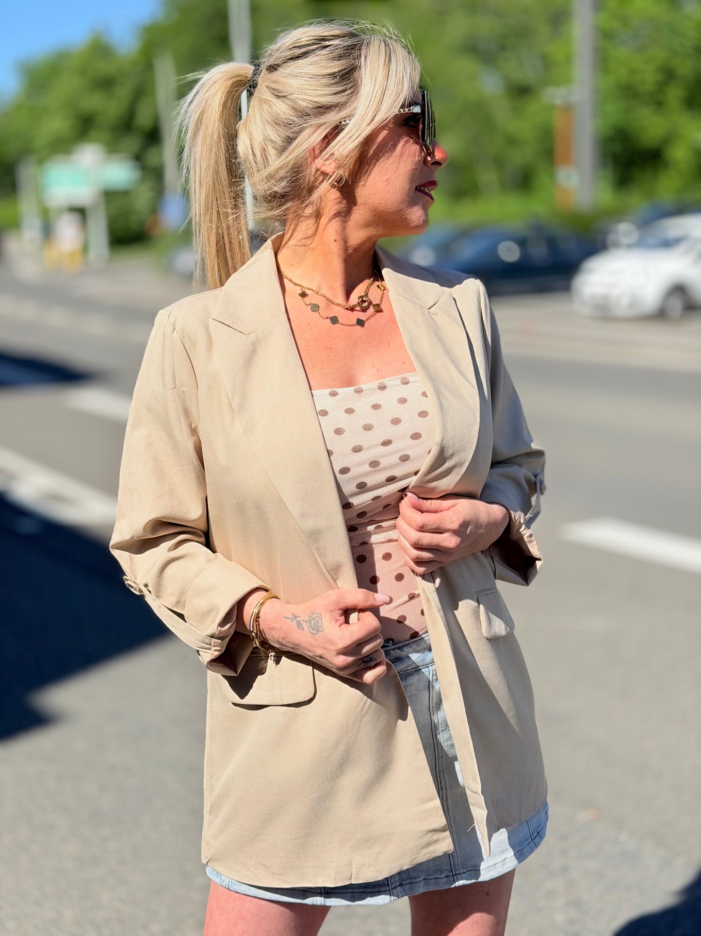 Blazer «Over» taupe