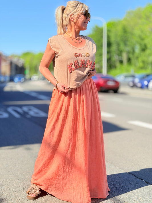 Jupe « Estella» orange