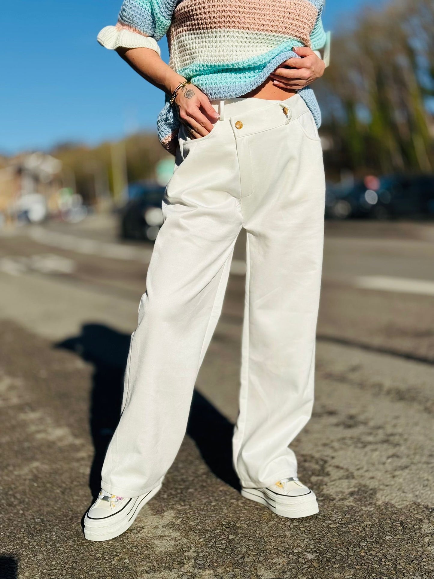 Pantalon "Dubai" Blanc