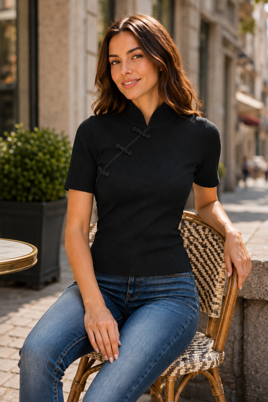 Blouse «Sofia» noir