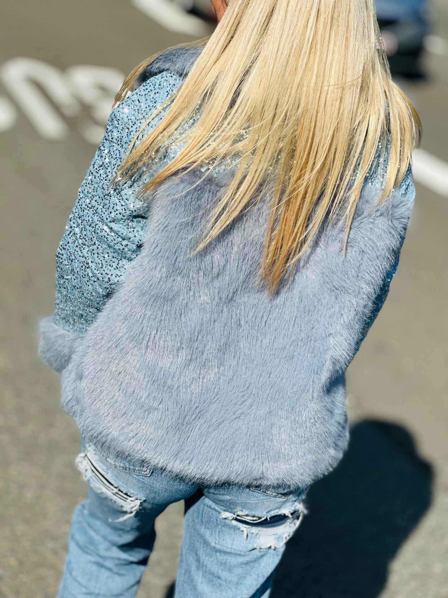 Veste  « DALIA » BLEU CIEL no