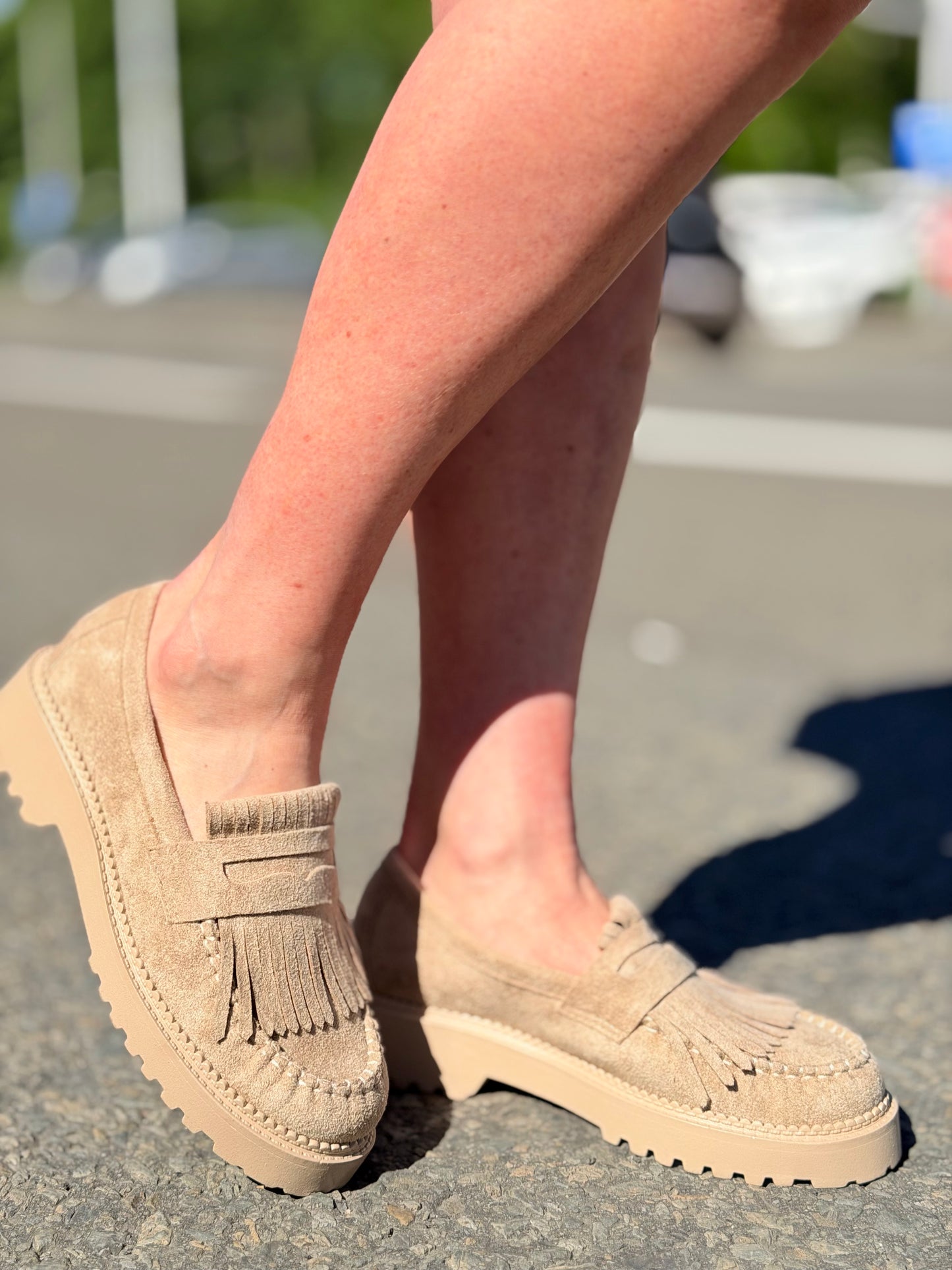 Chaussures «Derbies » taupe