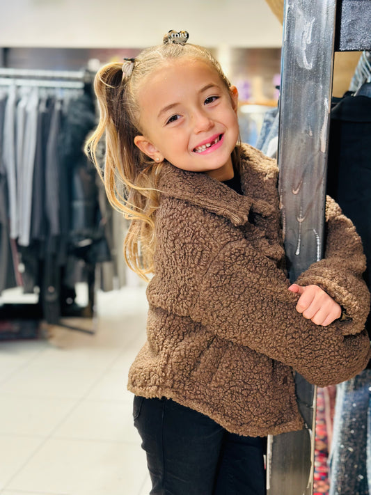 BLOUSON TEDDY CHOCO