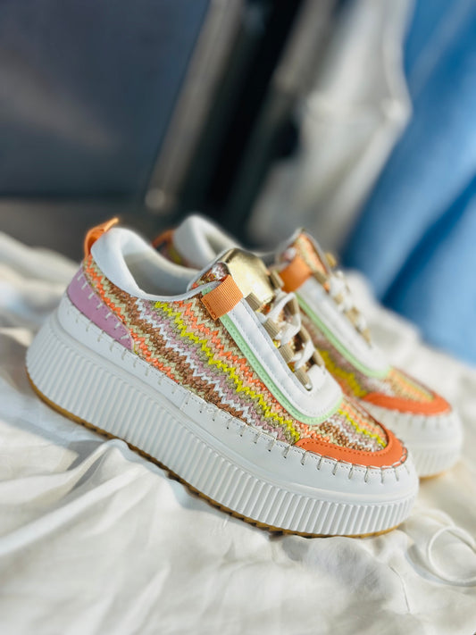 SNEAKERS « DINA » ORANGE