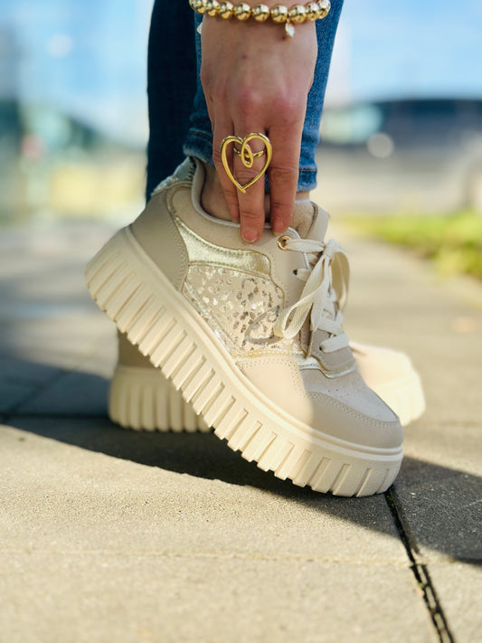 Sneakers « ÉLODIE » BEIGE