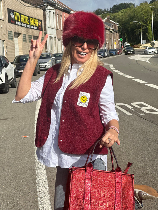 Veste "ROSY" bordeaux