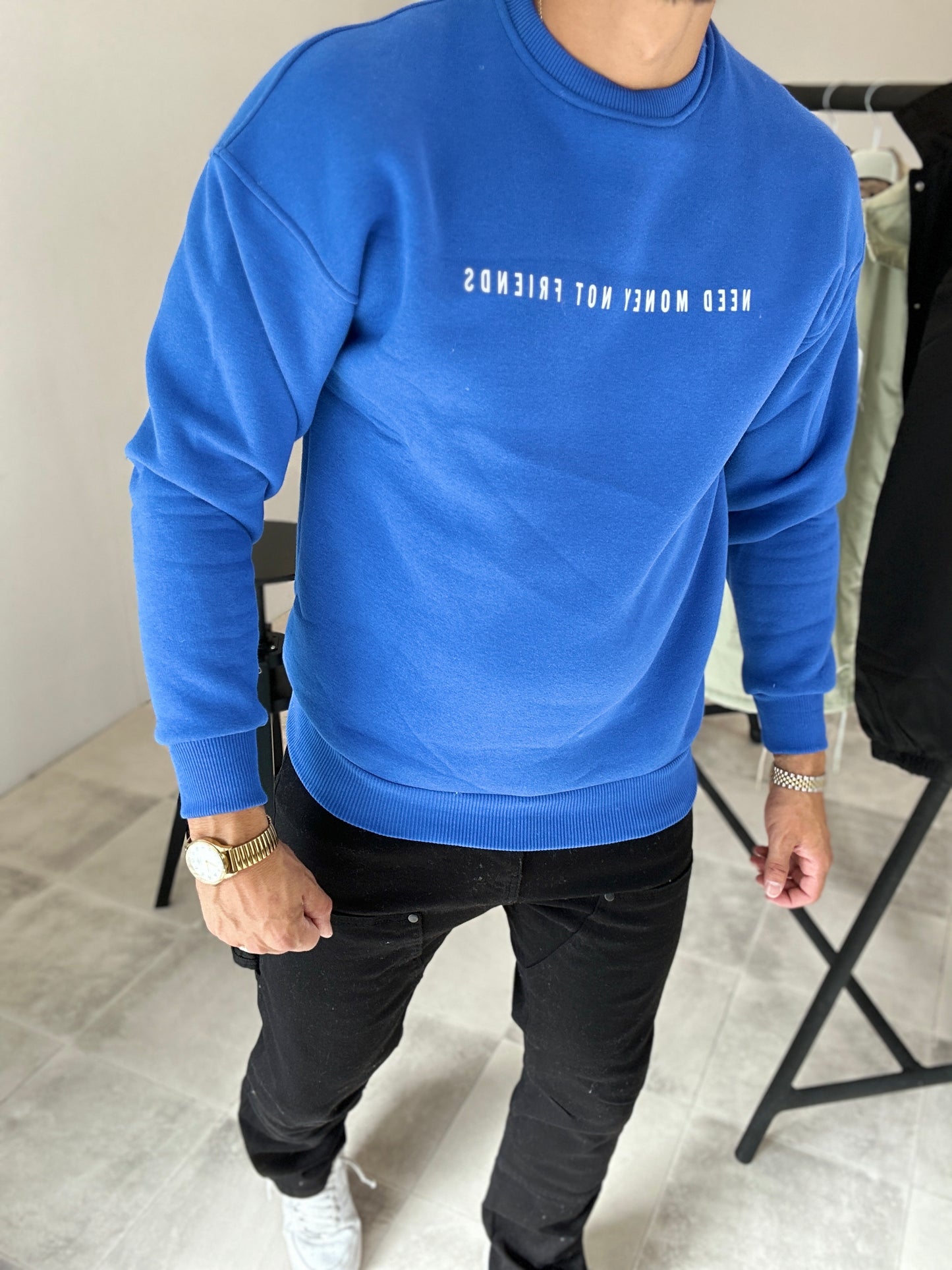 Pull Need Money bleu roi