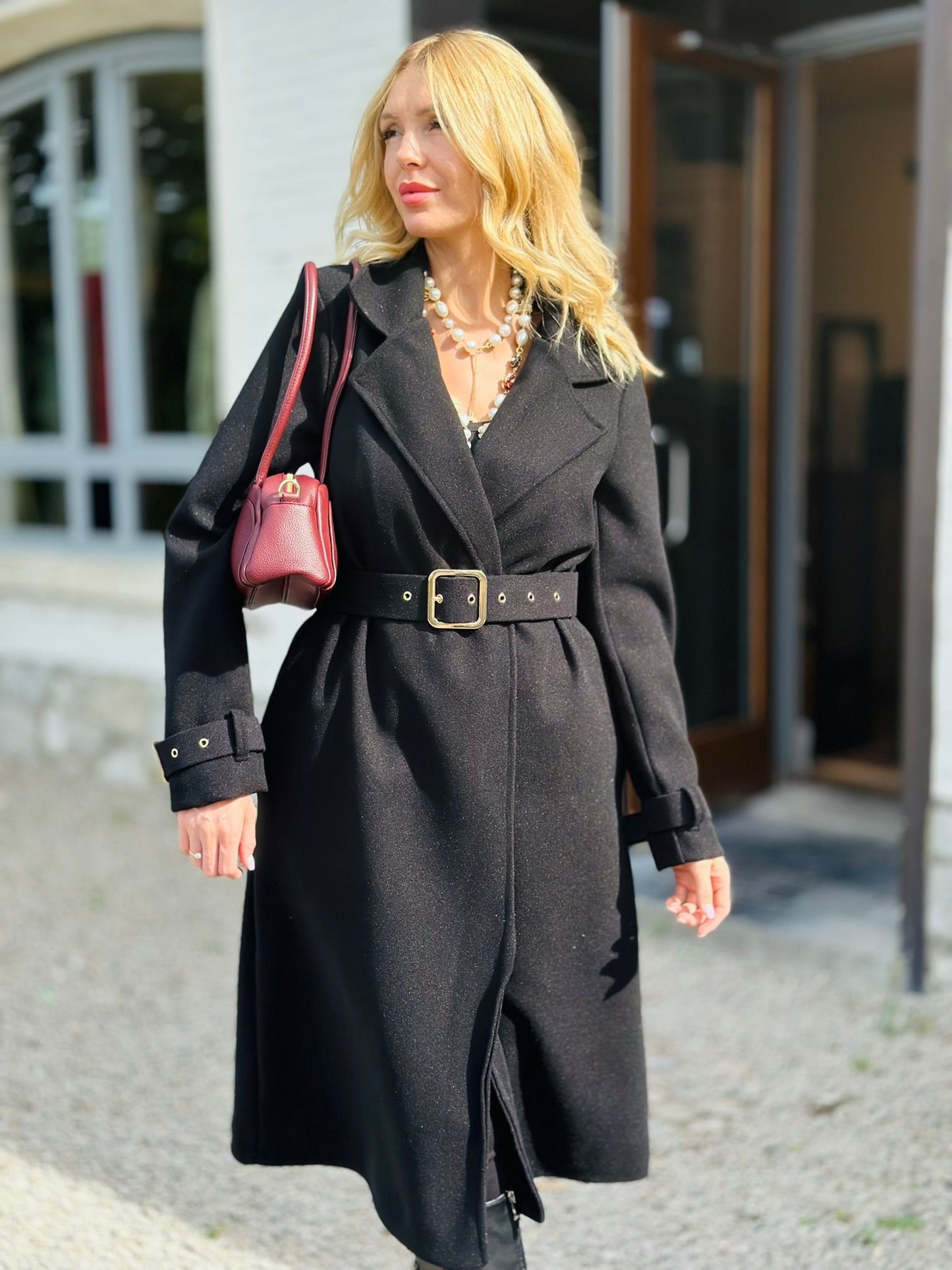 Manteau «  MARYSE » NOIR