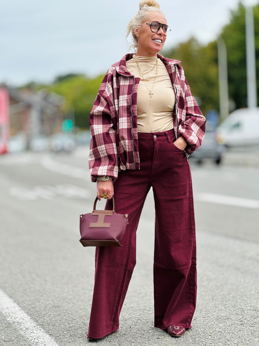 Veste Bomber "Milan" Bordeaux