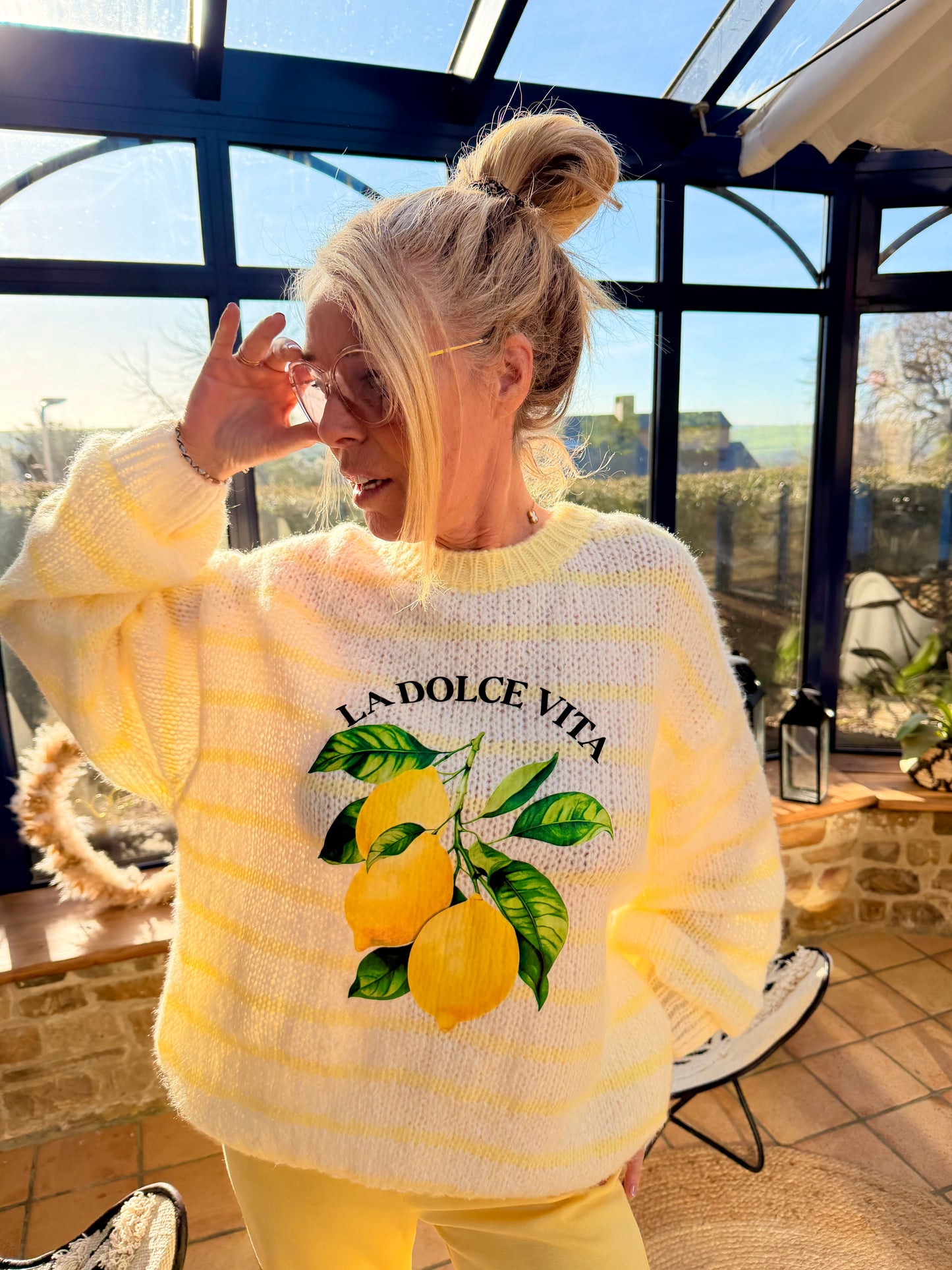 Pull "Citron" Jaune