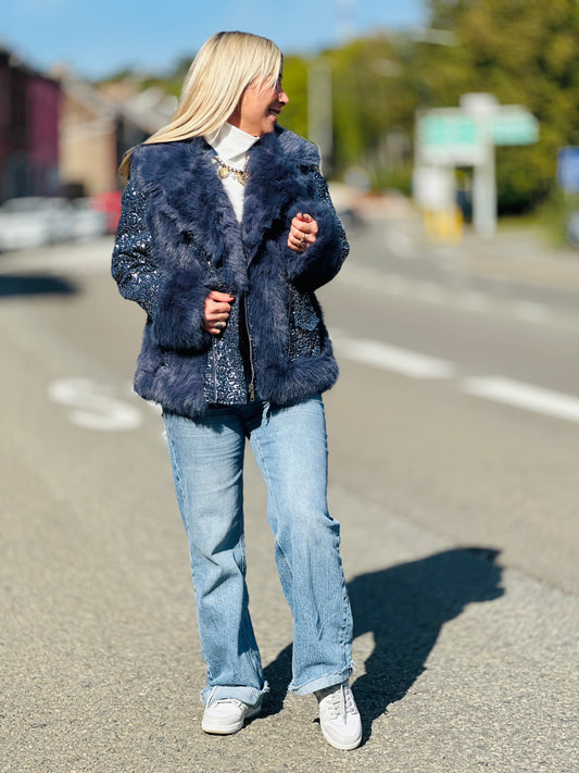 Veste "DALIA" Bleu Jeans