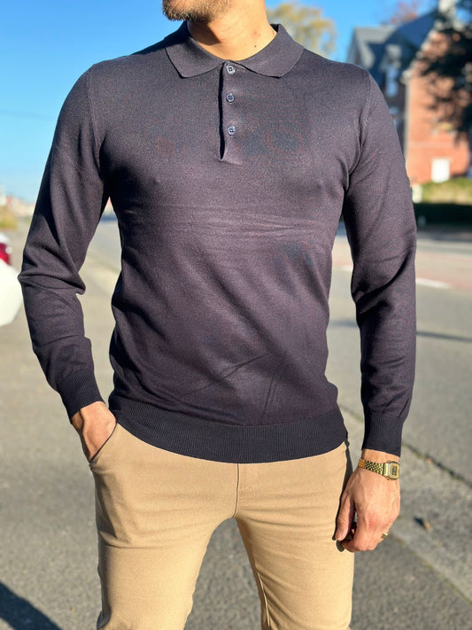 PULL POLO BLEU MARINE