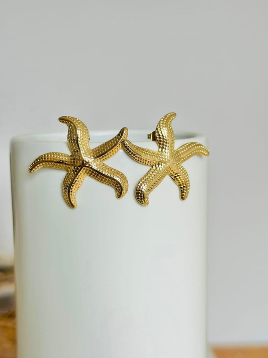 Boucle d oreilles " OREZ " Dorée