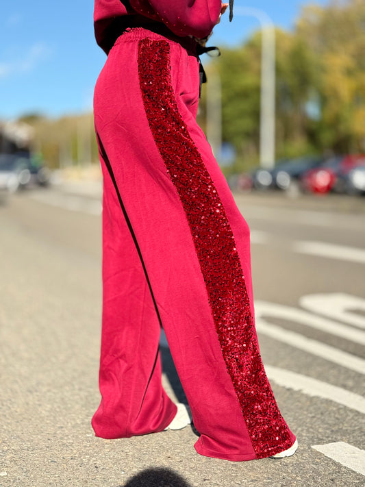 Pantalon « JENNA » BORDEAUX