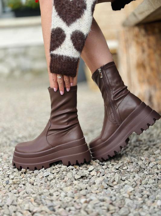 Bottine « NICKY » CHOCO