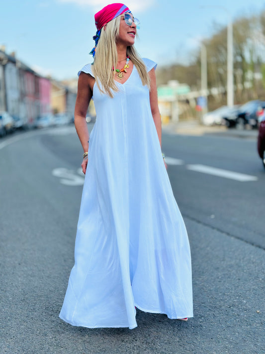 Robe « ANGÈLE » BLANCHE