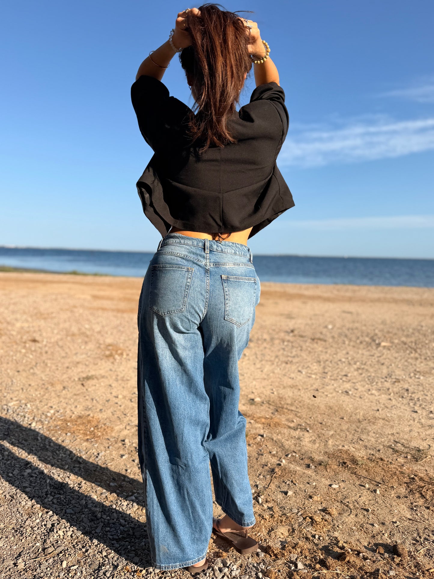 Jeans "Océane" Bleu