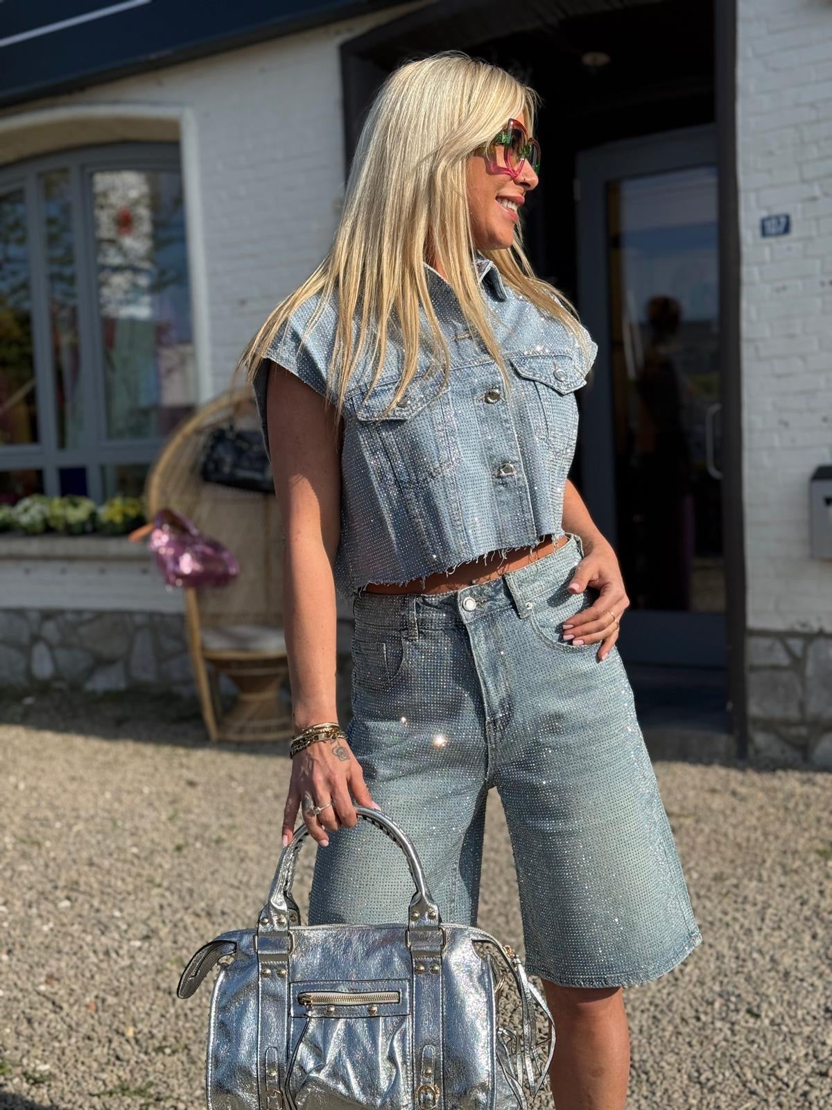 Bermuda « STAR »jeans bleu