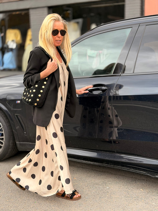 Robe "Beige Petit Pois"